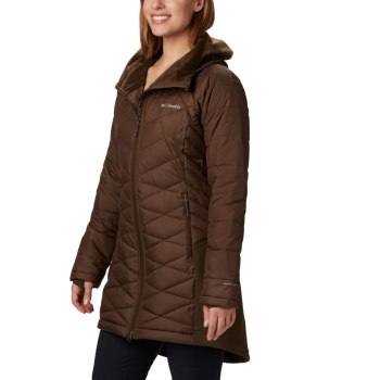 Columbia Ženske Jakne - Heavenly Long Hybrid Maslinasto Zelene | ZPRS-83542